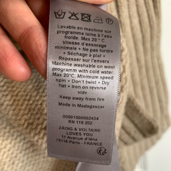 SOLD Zadig & Voltaire Valmy Merino Sweater [Size Large] - Picture 2 of 6